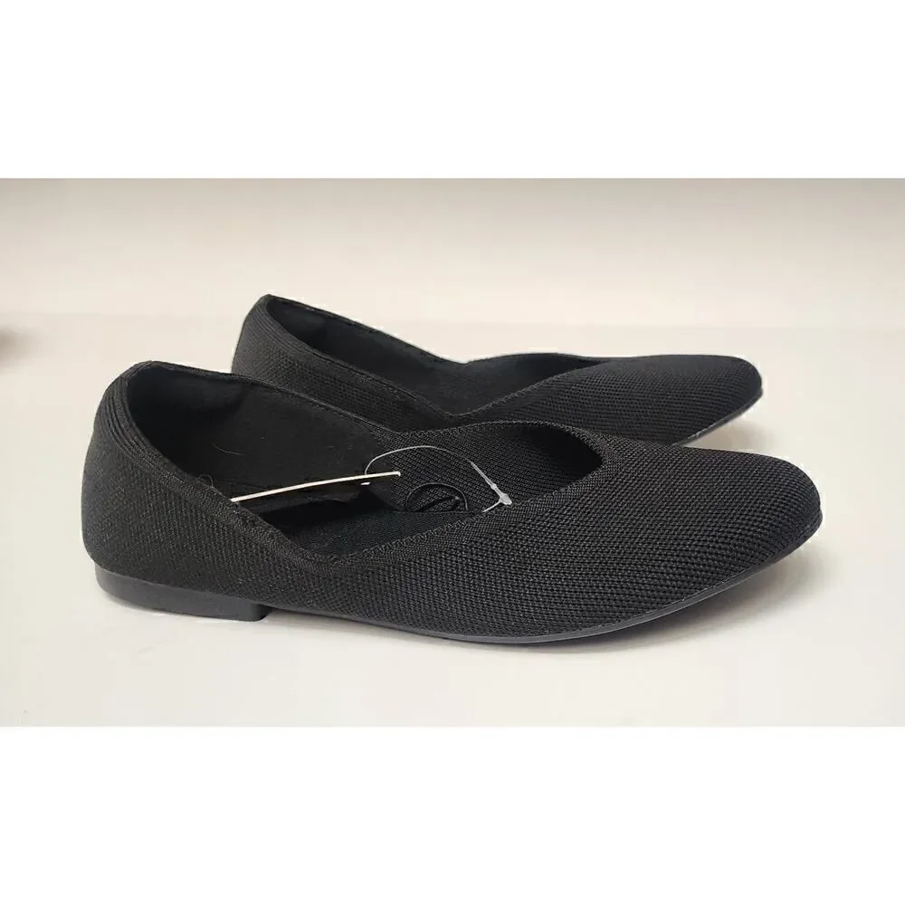 Mysoft Women Ballet Flats Round Toe Comfy Lightweight Mesh Knit Shoes Size 8